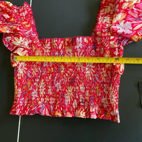 NWT Lulu’s Sunlit Summer Red Floral Print Matching Set - Picture 12 of 16